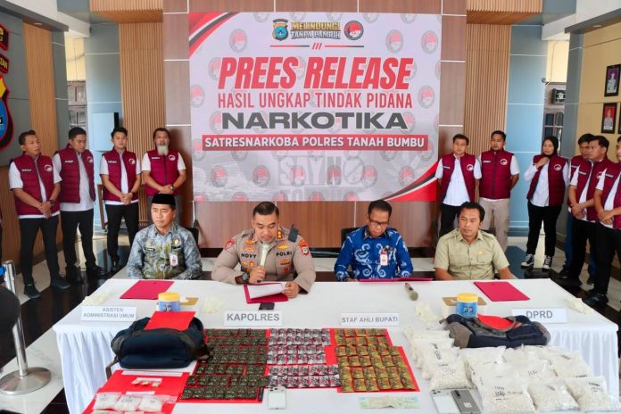 Polres Tanah Bumbu Ungkap Tiga Kasus Narkotika
